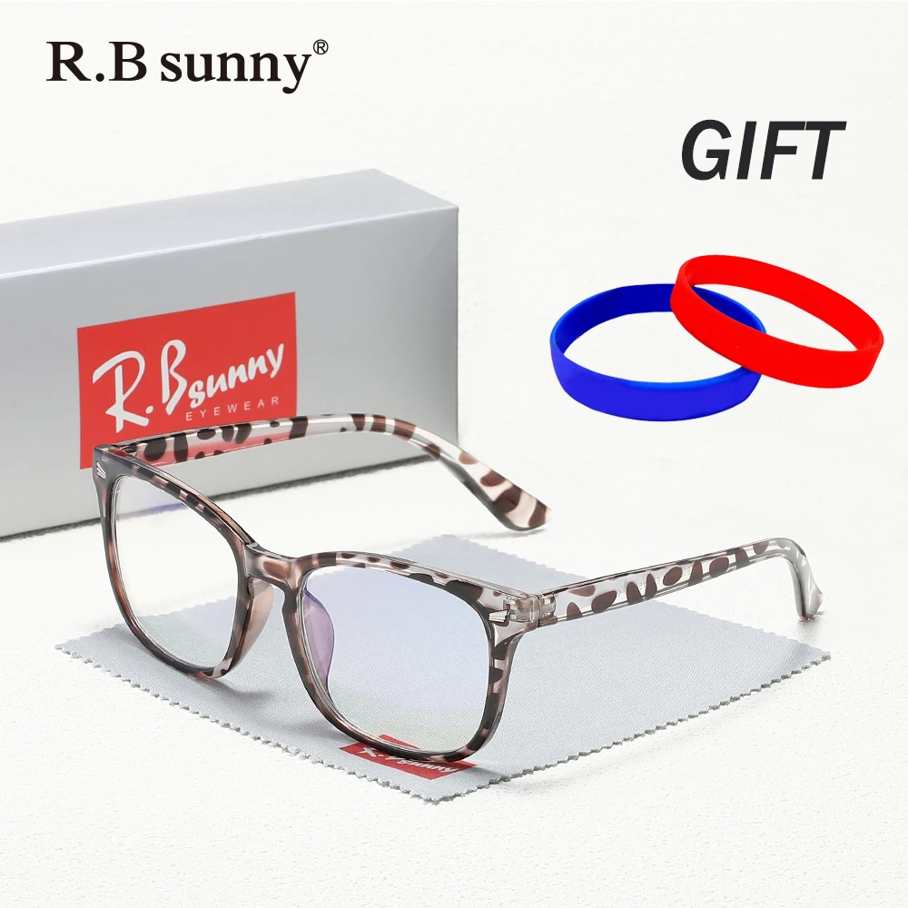 نظارات كلاسيكية لحجب الضوء الأزرق بإطار مستطيل للرجال والنساء أثناء الترفيه والعمل والدراسة ونظارات الحماية