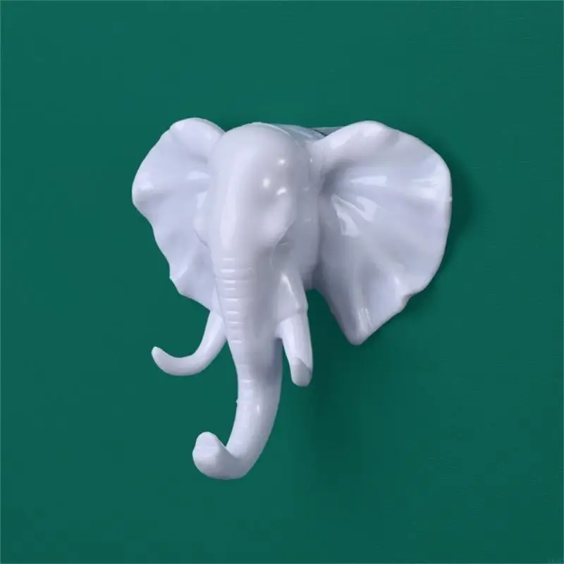 الفيل الغزلان لاصق جدار المعلق البلاستيك الزخرفية هوك لتنظيم المدخل هدية جاهزة المنزل التبعي HX6C #3