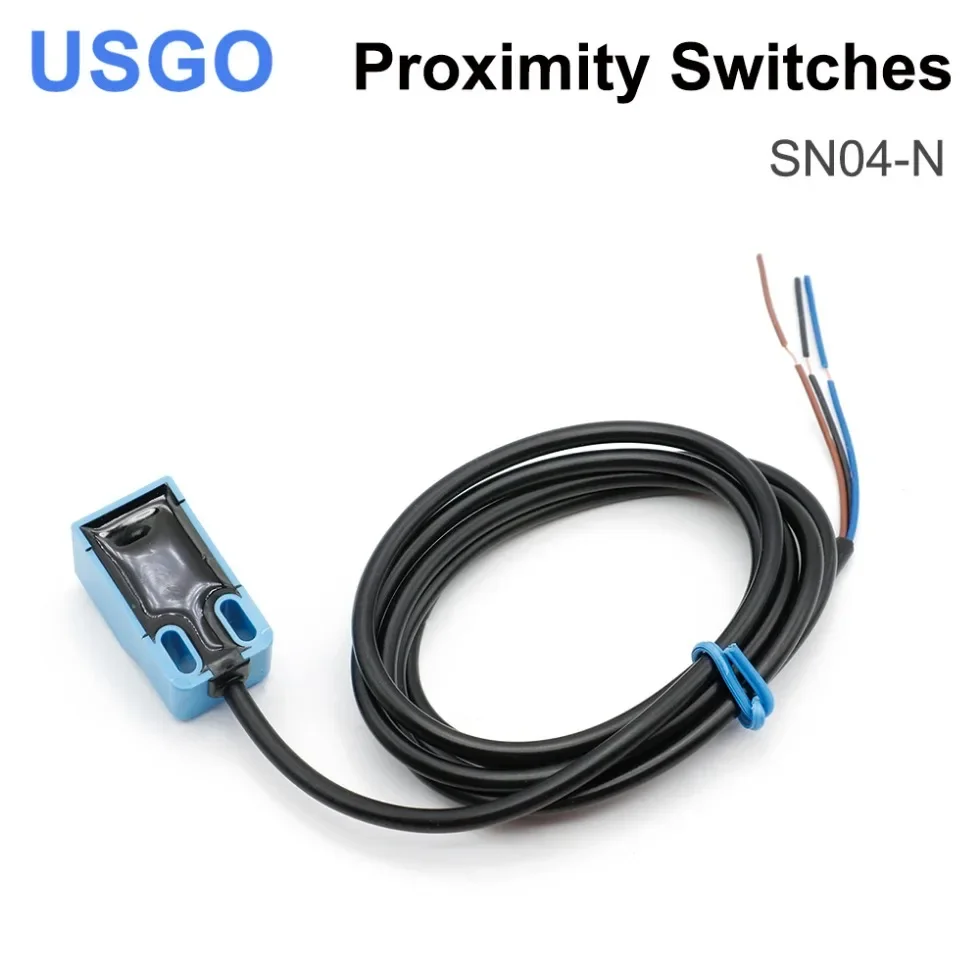 

Индуктивный бесконтактный переключатель USGO SN04-N, квадратный датчик обнаружения металла, расстояние обнаружения 4 мм, 10-30 В постоянного тока, длина провода 1,2-1,5 м