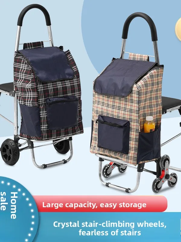 convenient-portable-shopping-cart-with-stair-climbing-pull-rod-for-elderly-home-use-foldable-hand-pull-vegetable-buying