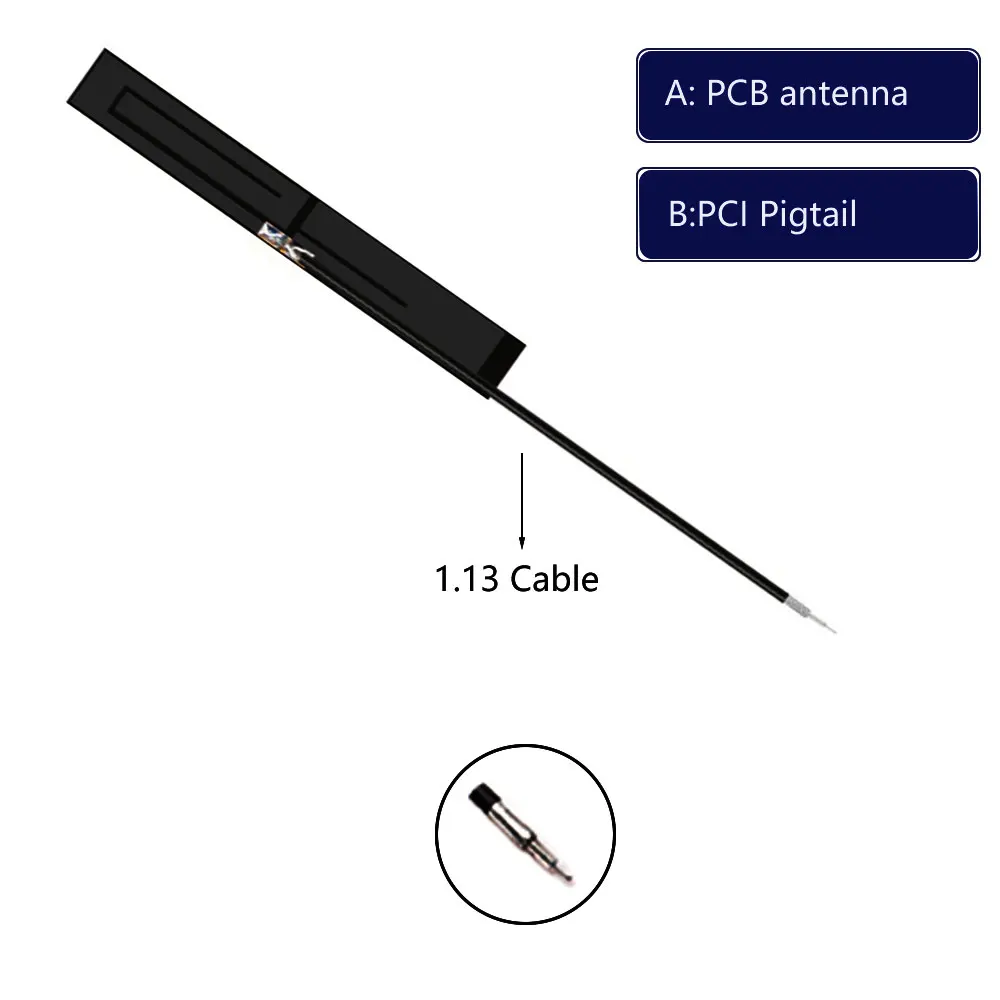 Module de NB-IOT flexible à gain élevé d'antenne FPC intégrée, tête IPEX d'antenne, 101850/868/915MHz, 1PC