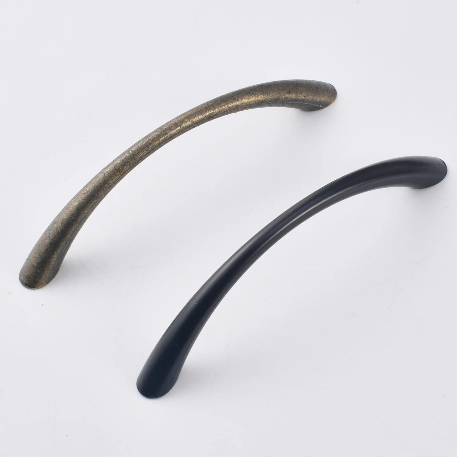 Curved small handle cabinet modern simple wardrobe door drawer kitchen hole distance 96mm