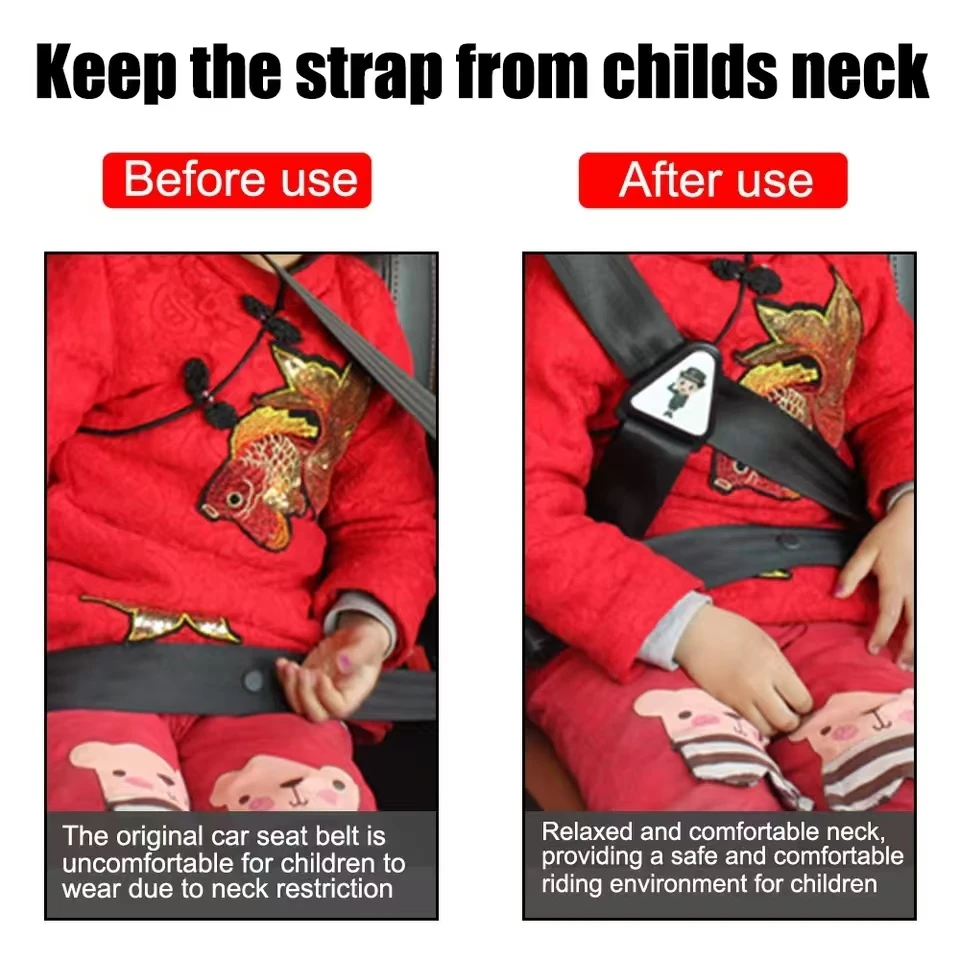 Car-styling Seat Belt Correction Tape 30X6cm Children Kid Car Safety Belt Car Baby Safety Seat Strap Belt Buckle Universal