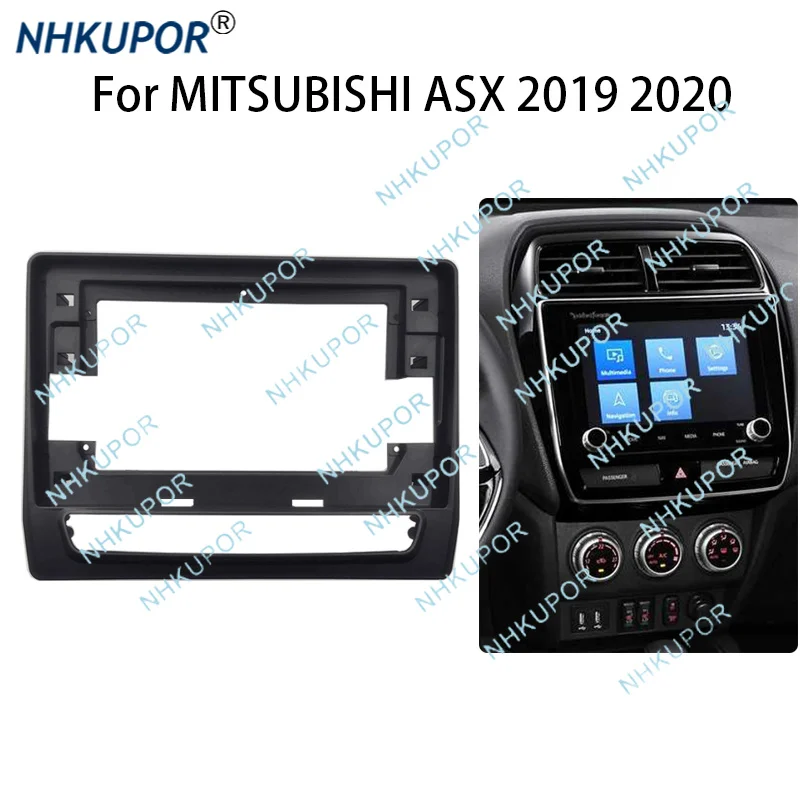 Car Radio Frame Kit For MITSUBISHI ASX 2019 2020 Auto Stereo Install Dash Panel Fascia Mount Trim Cable Canbus Adapter