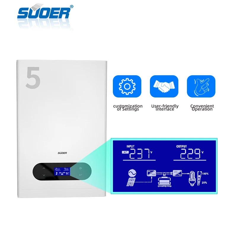 SUOER 5kW 100AH distributed solar system home kit off grid energy storage systems small solar system