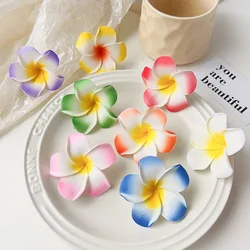 6Pcs Plumeria Flower Hair Clips for Women Girls Hairpins Egg Flower Barrette Hawaiian Wedding Party Bag Hat Accessories