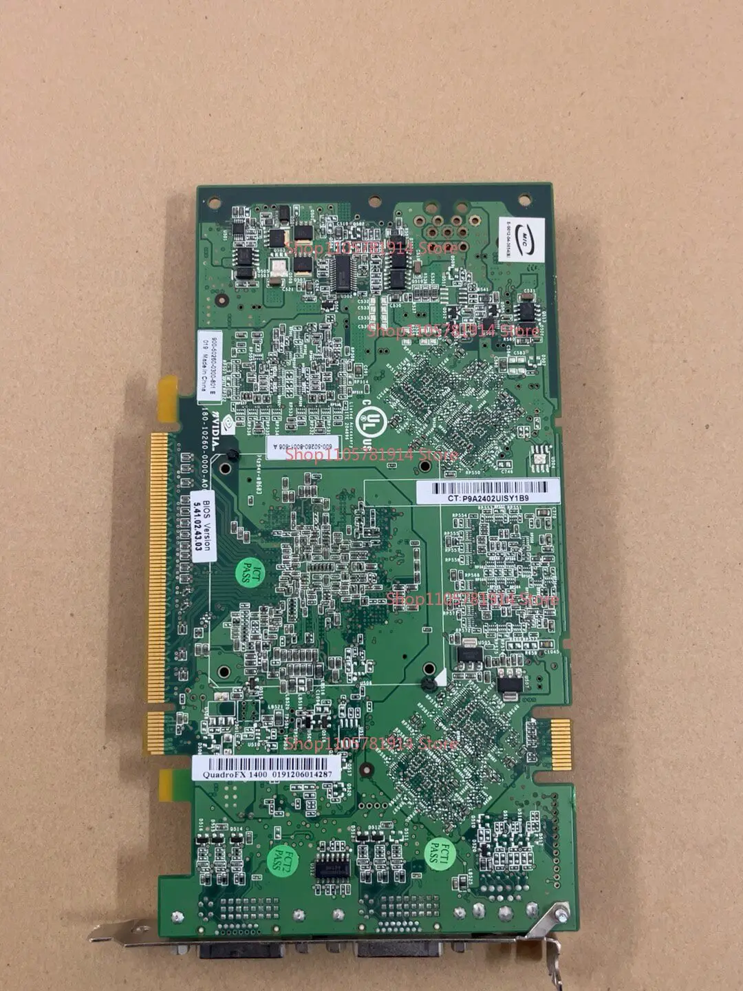 For Ritai Quadro FX1400 128M 245-bit PCI-E Professional Graphics Graphics Card, Medical Card, Dual DVI