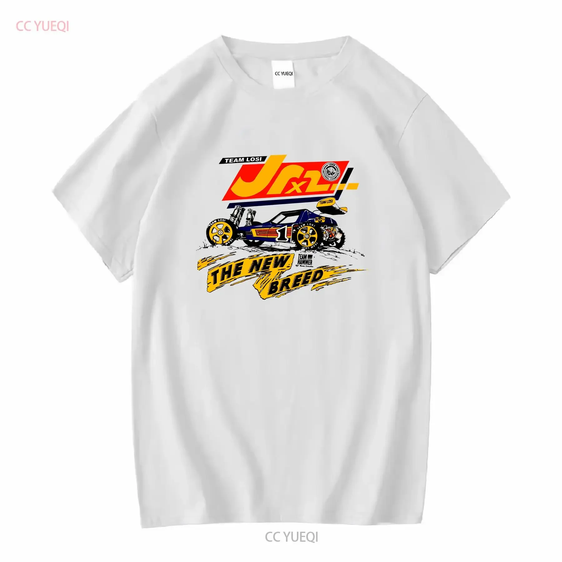 T Shirt LOSI JRX2 2XL 3XL 4XL 5XL Vintage RC Buggy TEAM The New Breed vintage Washed Soft Comfortable Unisex Casual Versatile