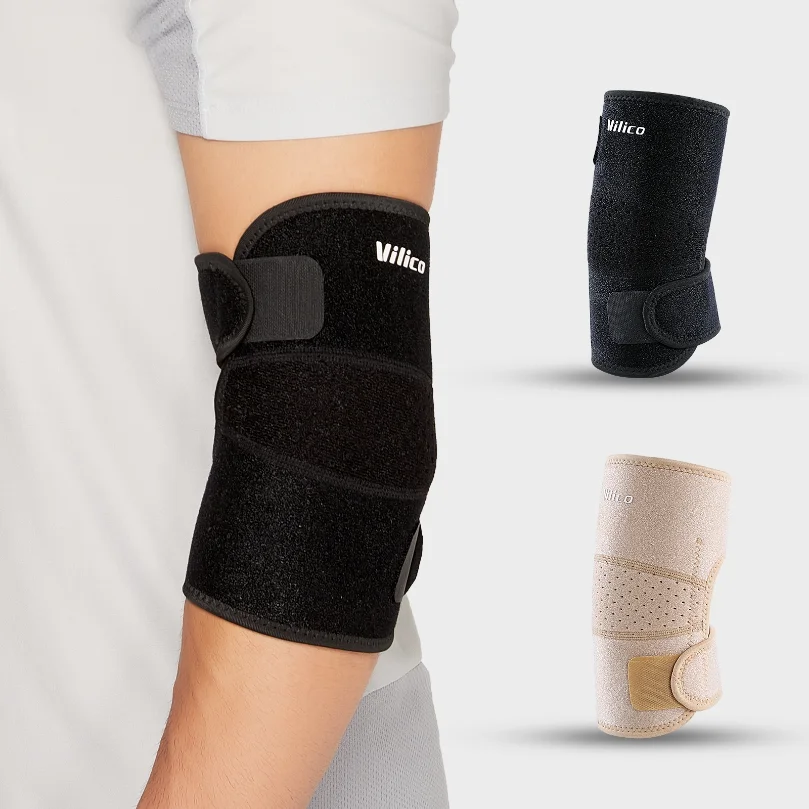 

1 Pcs Breathable Elbow Pads Sports Fitness Protection Elbow Prevent Collision Adjustable Spring Support Arm Protection Washable