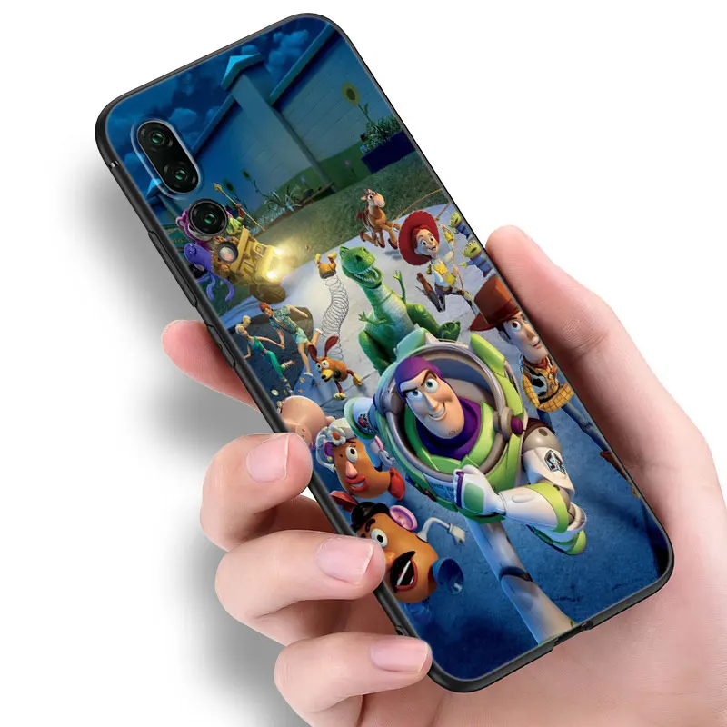 T-Toy Story W-Woody Black Phone Case For Huawei P20 P30 P40 Lite P60 Art Pura 70 Ultra P50 Pro P50E P Smart 2018 2019 2020 2021