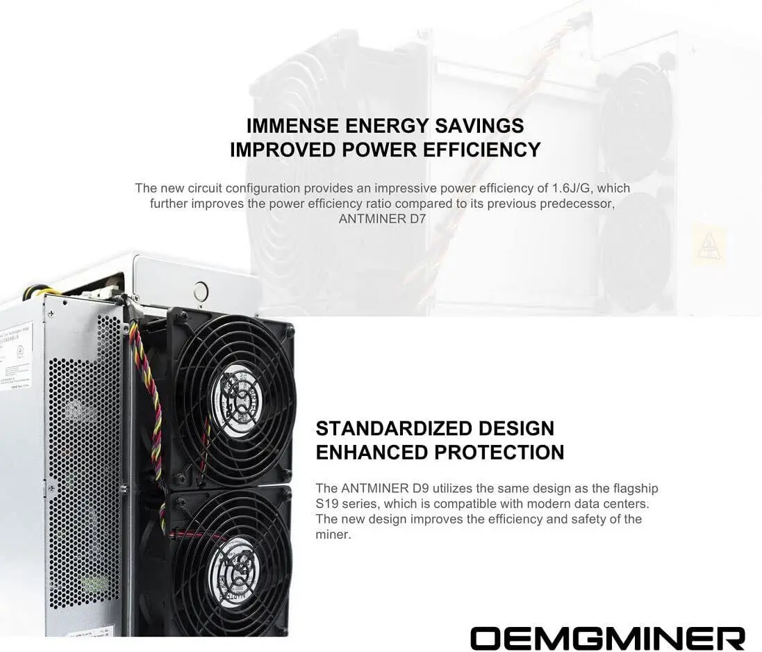 

Горячая Распродажа, новинка, Bitmain Antminer Dash Miner D9 Hashrate 1770G Мощность 2839 Вт/PSU