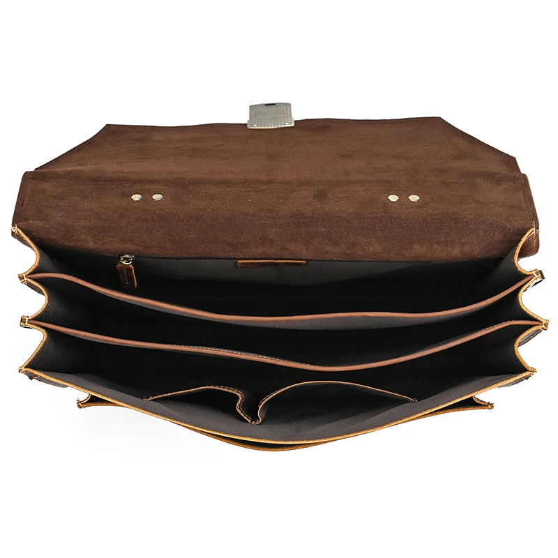 High Quality Laptop Briefcase Bag For Men Male 2026 New Arrivals Genuine Leather Briefcase Bag Real Cowskin Shoulder Bag Men