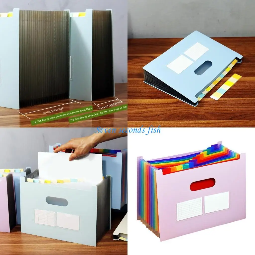 

L74B A 4 Multi-Layer Document Folder Sorting Folder Accordions File Folder for Office