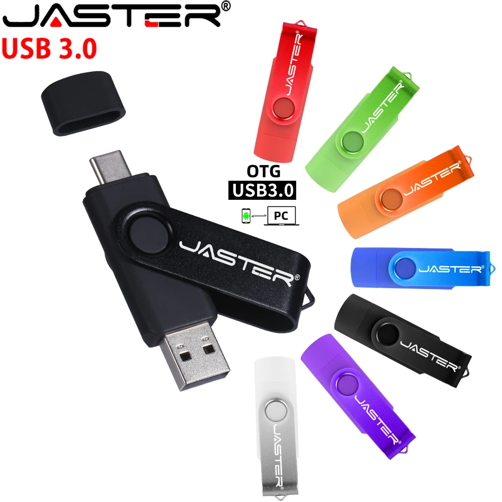 

JASTER высокоскоростные флэш-накопители USB 3,0 128 Гб OTG 2 в 1 карта памяти 64 Гб флэш-накопитель 32 ГБ флэш-накопитель 16 ГБ 8 ГБ