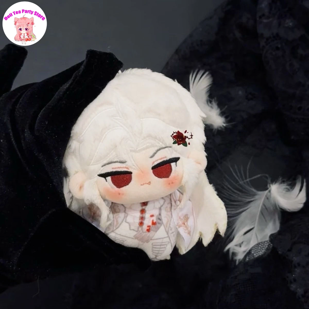 

10cm Love and Deepspace Sylus Silverwing Demon Mini Doll Toy Stuffed Plushies Plush Keychain Backpack Pendant Mascot Xmas Gift
