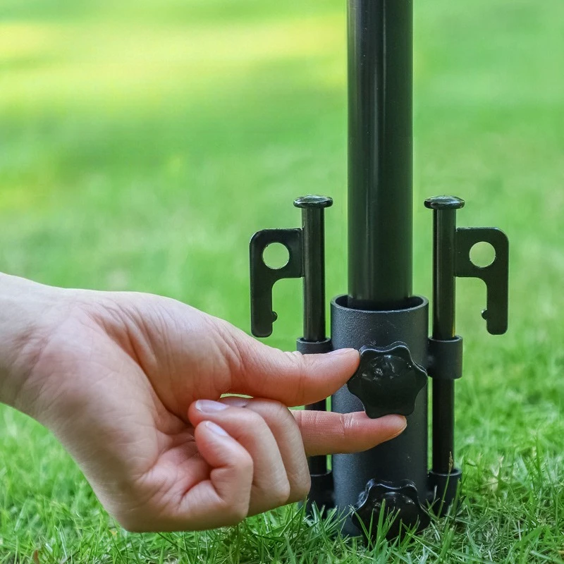 

Кемпинг на открытом воздухе, фиксатор столба для навеса, кронштейн для палатки, опорный столб для навеса, аксессуары для гвоздей, основание регулировки столба