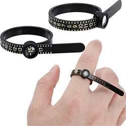 Plastic UK US EU HK Ring Sizer with Magnifier Ring Ruler Measurer Finger Gauge Ring Sizing Tool  Jewellery Measuring Tool