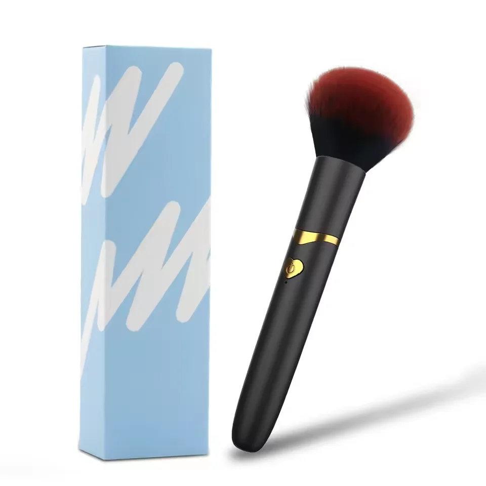 7 Speed Women's Vibrating Makeup Brush Massager Clitoral Stimulator Strong Shock Female Orgasm AV Wand Vibrator Adult Sex Toy