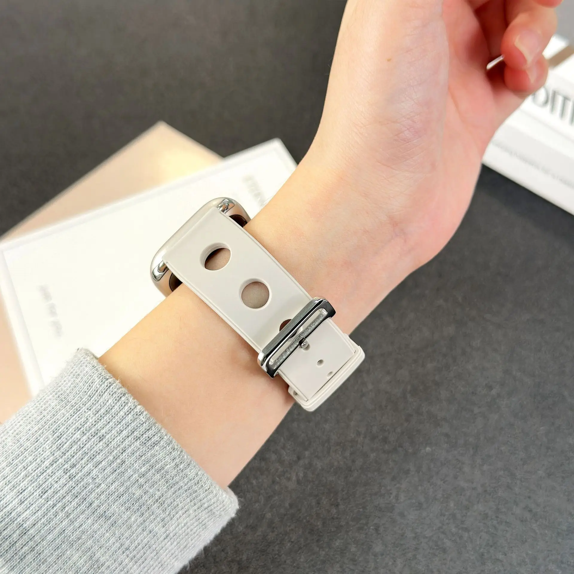 애플 워치 울트라 3 밴드 49mm 46mm 45mm 44mm 41mm용 실리콘 스트랩, 아이워치 시리즈11 10 9 8 7 6 5 4 3 SE3 손목밴드