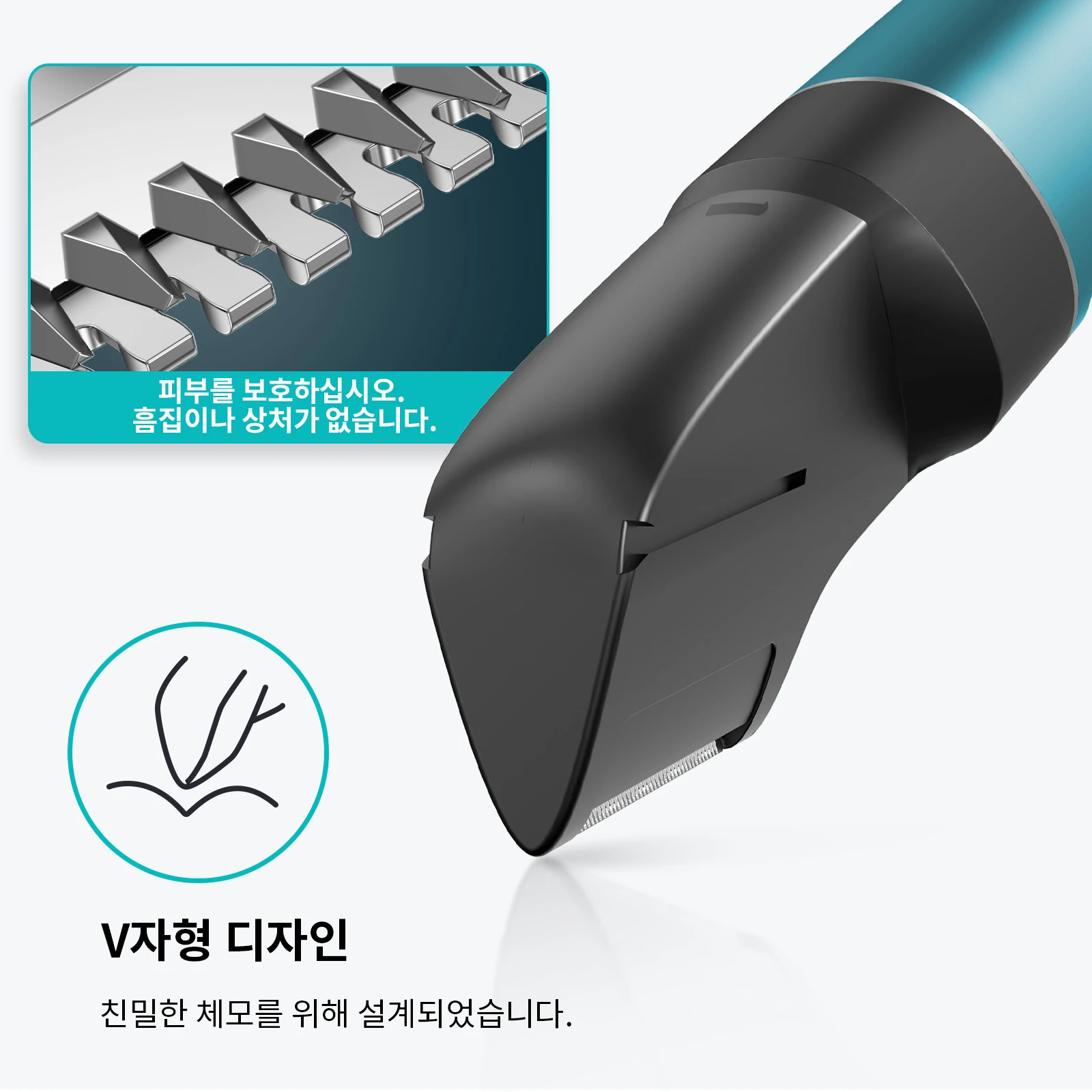 Kensen S16 남성용 바디 헤어 면도기 키트 3 In 1 수염 헤어 트리머 IPX6 ... - 1