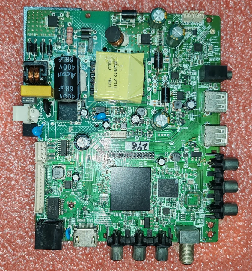 DP.6A358.818  Network WiFi three in one TV motherboard, physical photo, tested for 36--42V 480ma