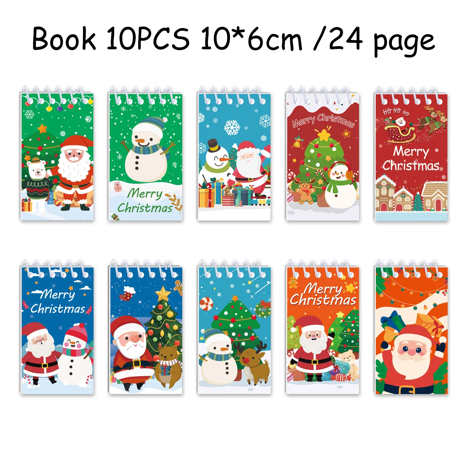 10 pçs halloween mini blocos de notas férias mini espiral notebooks abóbora fantasma casa assombrada padrão para crianças festa de halloween