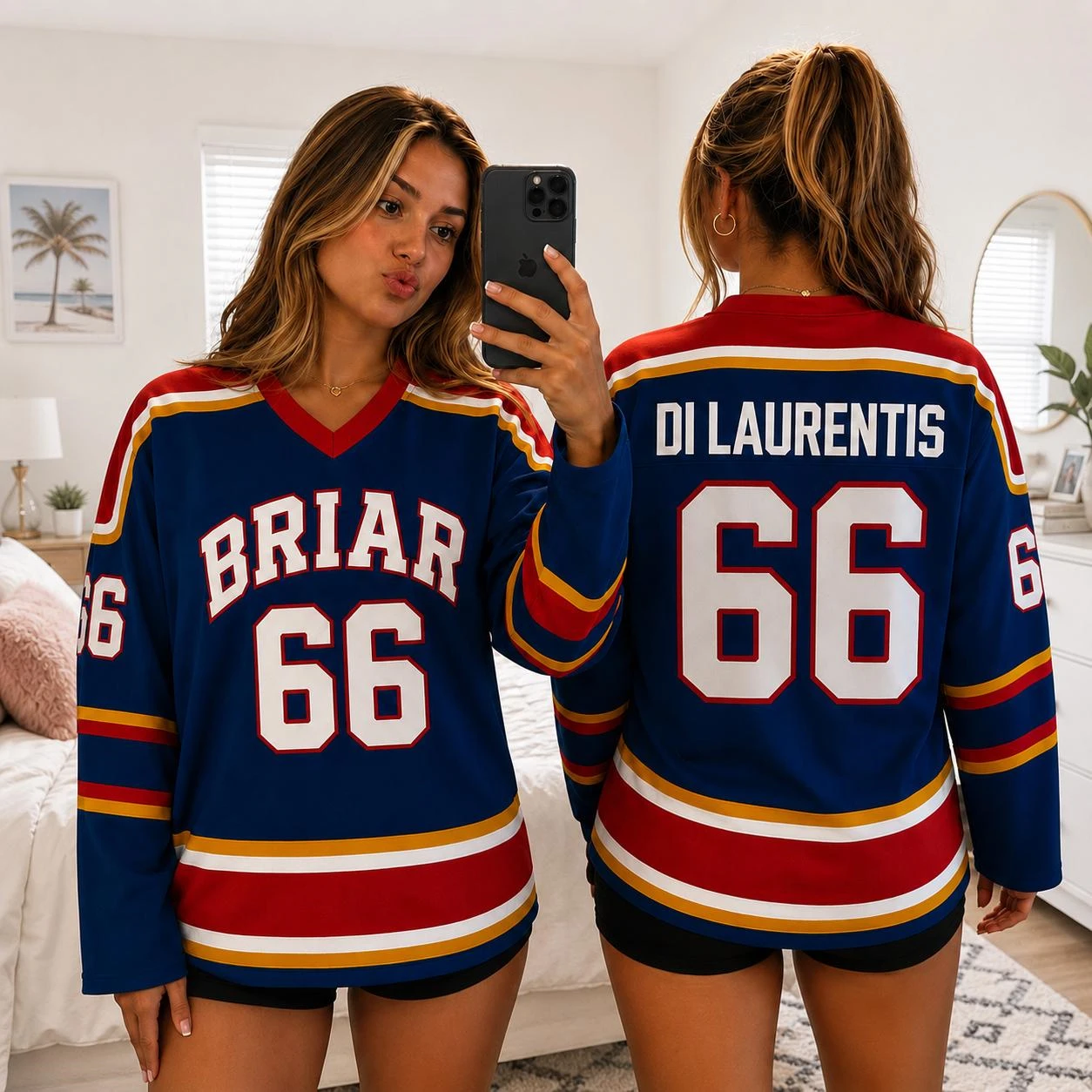 Hot Briar University Graham 44 Hockey Jersey Off Campus Jersey Hockey Romance Jersey Briar U Sweatshirt Off Campus Hockey image 2
