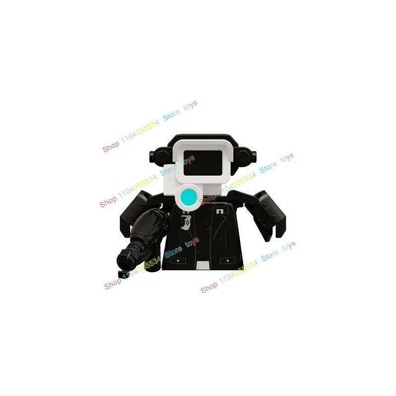 

Mini Toilet Man Skibidi TV Man MOC Anime Block Monitor Cameraman Action Figures Building Blocks DIY Toy For Kids Halloween Gifts