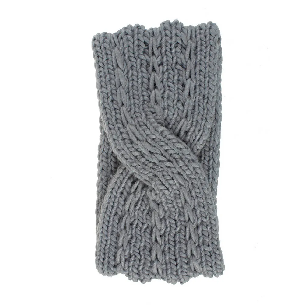 

4Pcs Warm Yarn Woolen Yarn Headband Headband Elastic Knitted Hair Hoops Handmade Accessories Yoga Foldable Winter Style