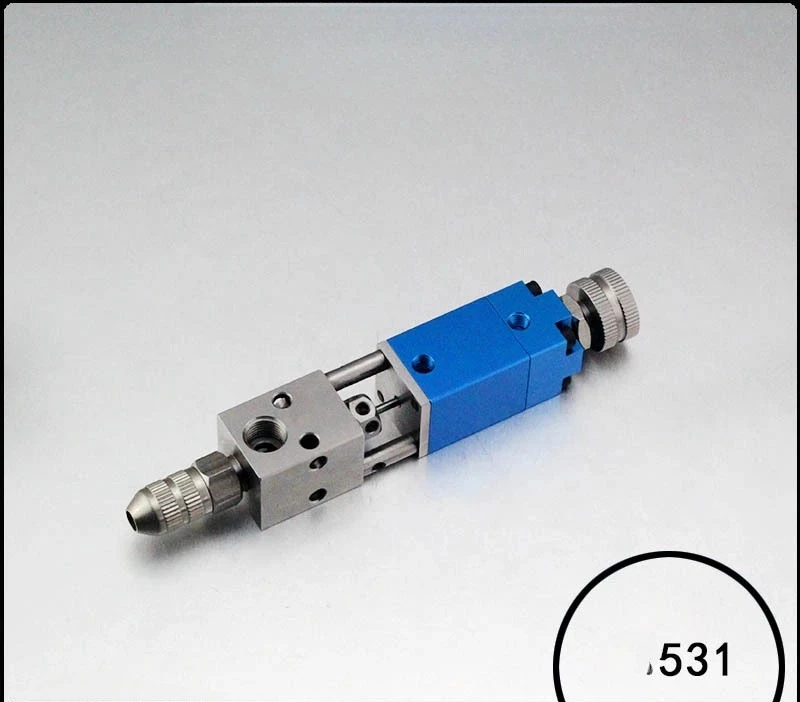 Knock needle dispensing valve, double thimble dispensing valve, precision dispensing valve