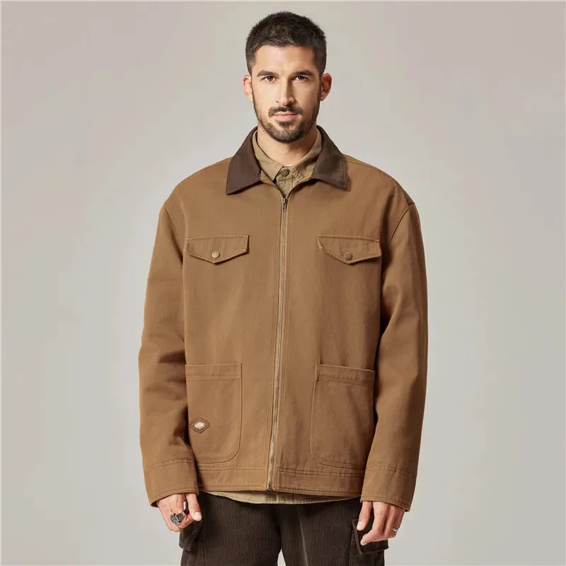 MAQVOB Excellent Quality Luxury Apparel Outdoor Work Jacket Euro US Size Spring Autum Oversize Full Zipper Jacket for Men