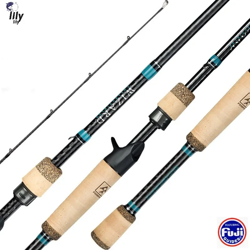 

New Fuji Super Light High Carbon Casting Spinning Fishing Rod Super Fast Adjusting Mandarin Fish Perch Lure Rod 1.98m XF Action