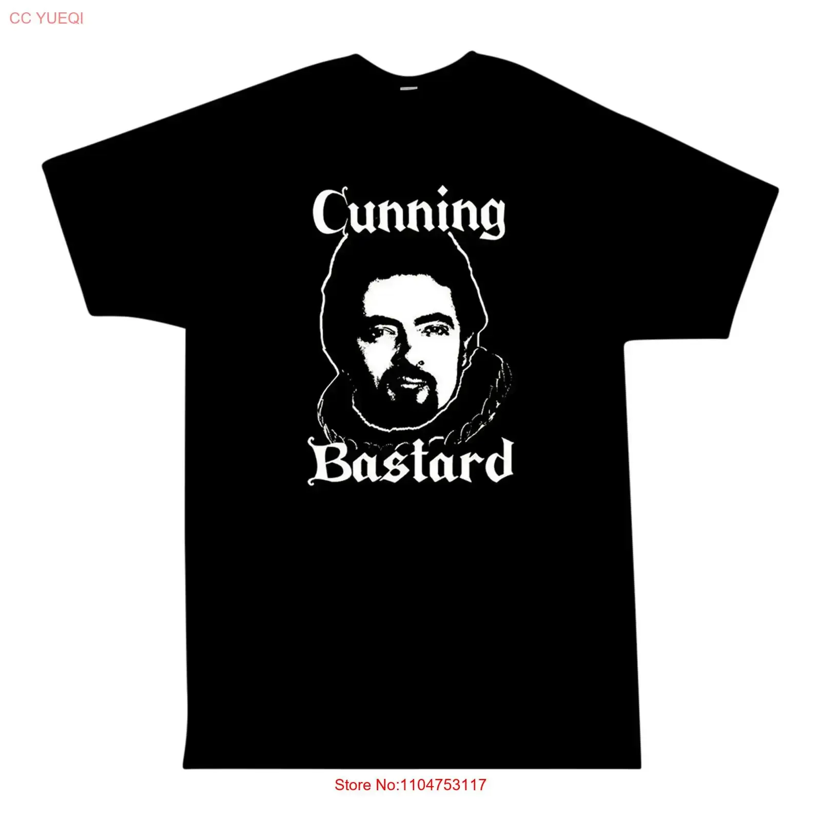 Blackadder T Shirt Cunning Bastard Available in sizes S M L XL 2XL 3XL 4 vintage Washed Top For Everyday Wear graphic Versatile