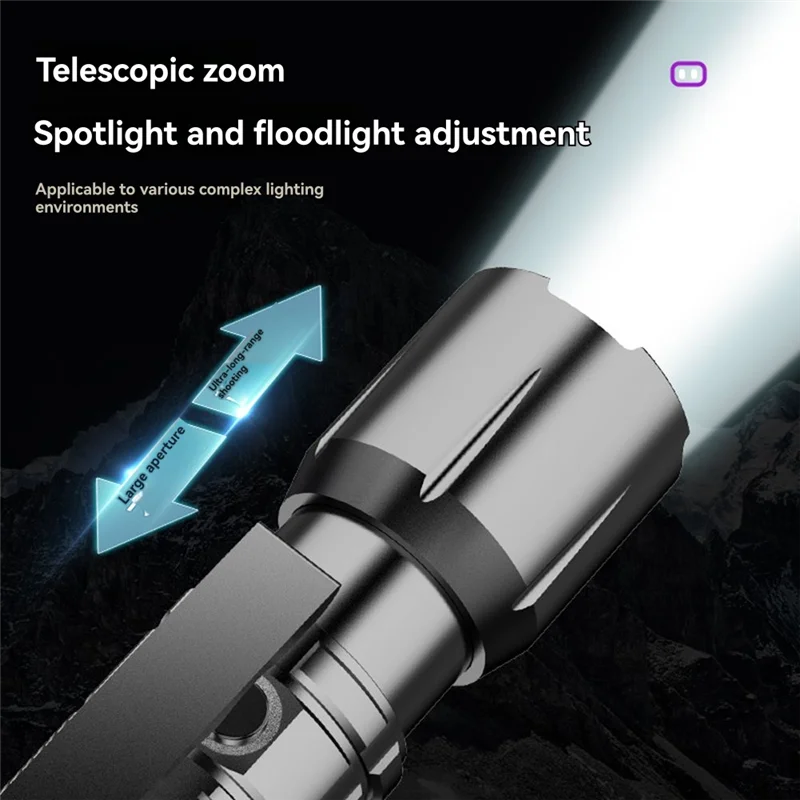 

Детектор банкнот Супер яркий скорпион Специальная лампа Двойной источник света Перезаряжаемый светодиодный фонарик Открытый сильный свет-AS97