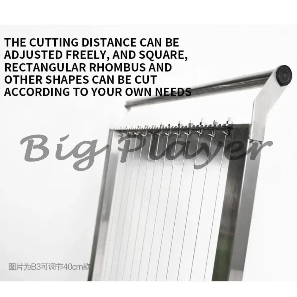 400*400mm Commercial Jelly Drops Cutter - Multifunctional Chocolate Guitar Slicing and Dicing Machine
