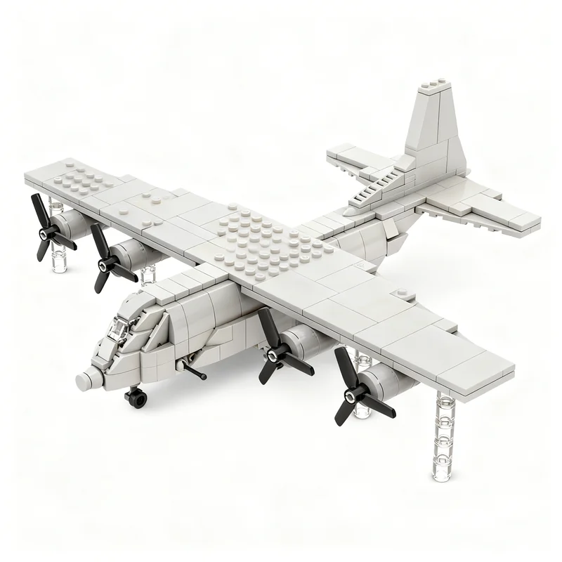 449pcs MOC AC Gunship Creator Model Building Blocks Architecture DIY Creative Education Christmas Gift Idea Kids Toys Brick