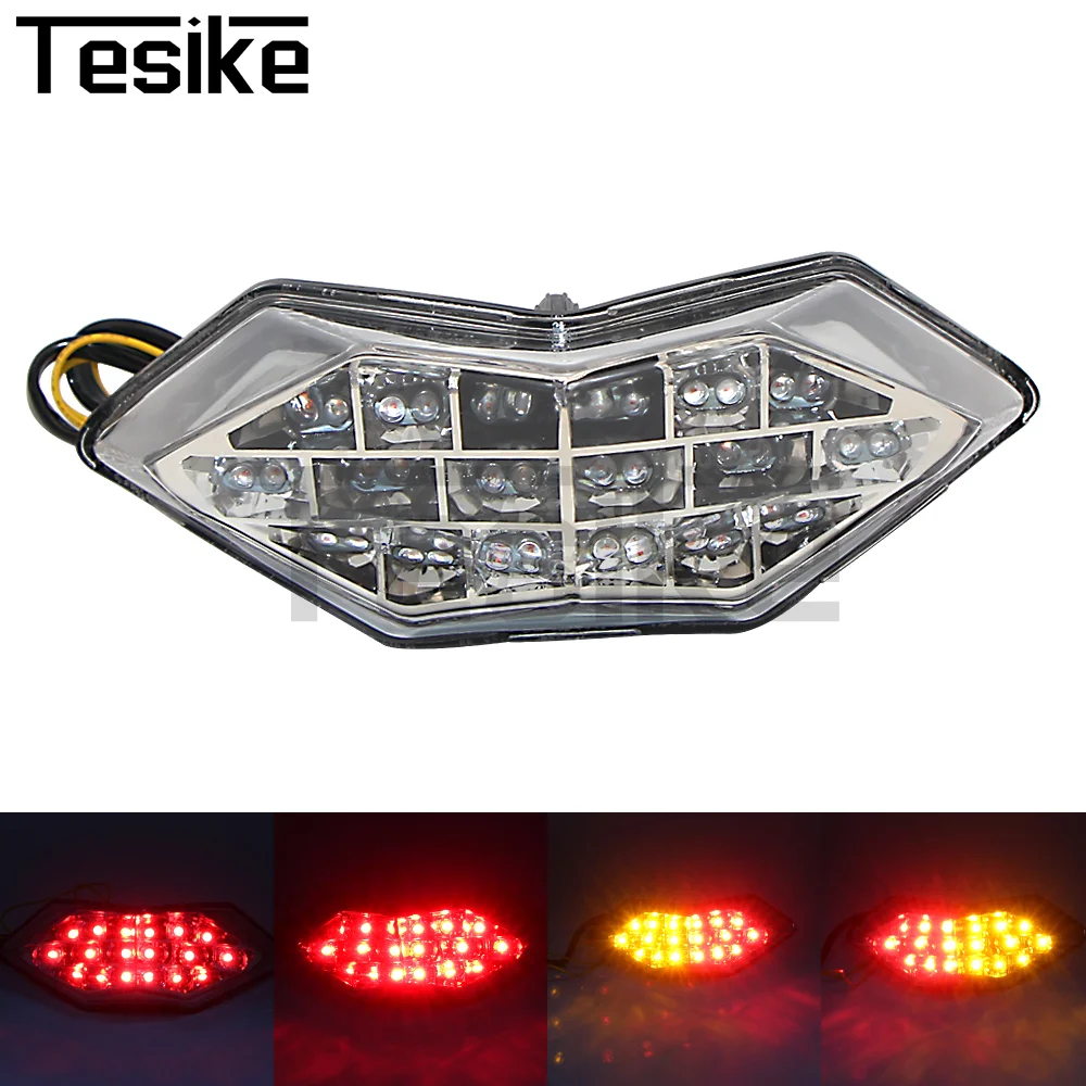 

For KAWASAKI Ninja 300 2013-2015 Z300 2015LED Motorcycle Tail Brake Light Red Smoke Lens Daytime Running Signal Turn Signal Lamp