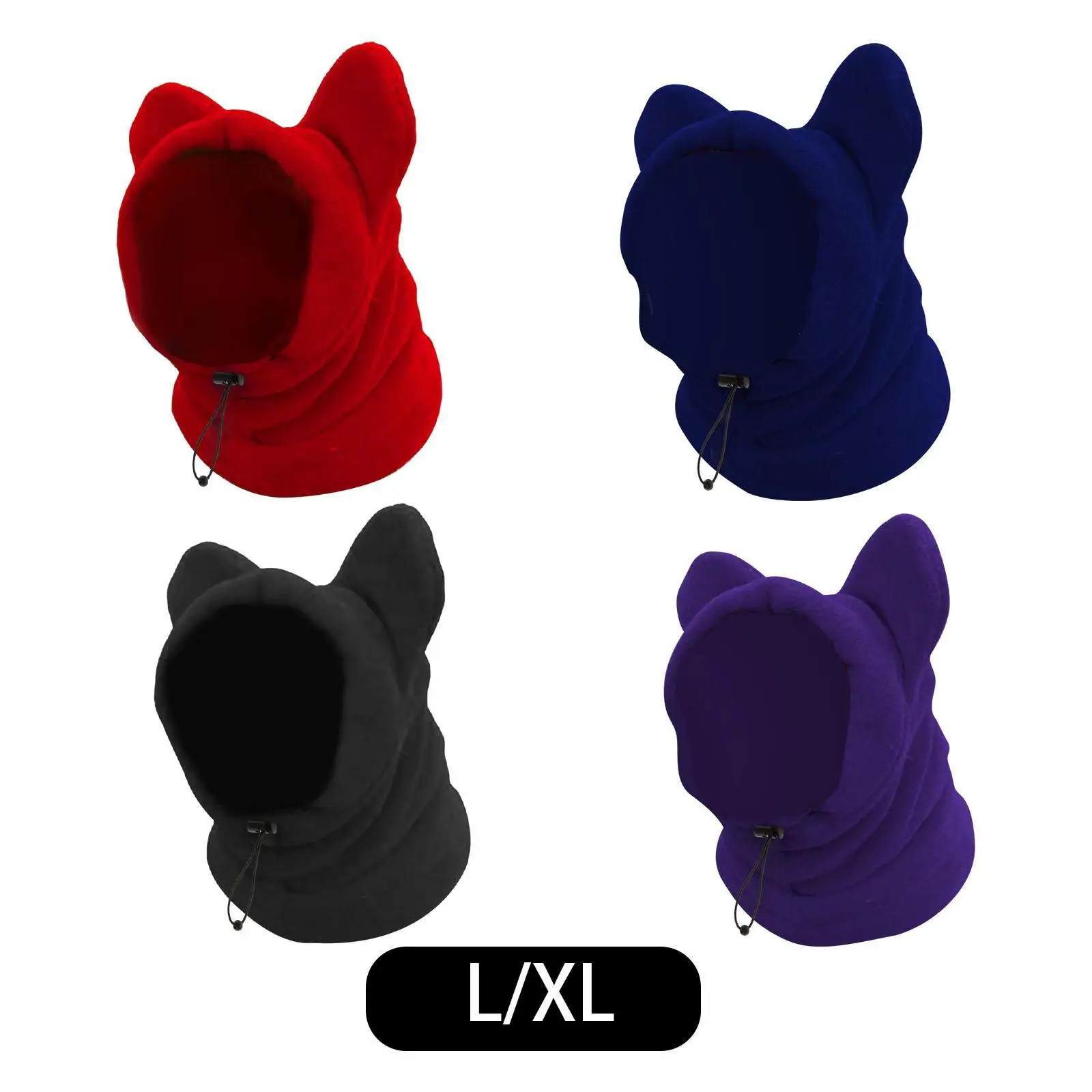 Gorro con orejeras para perros, sudadera con capucha ajustable, gorro de lana suave para perros, mascotas, exteriores