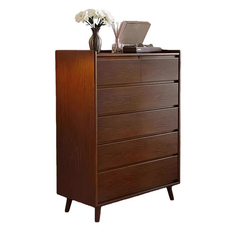 

chest of drawers, solid wood drawers, bedside storage in the bedroom, wall storage in the living room