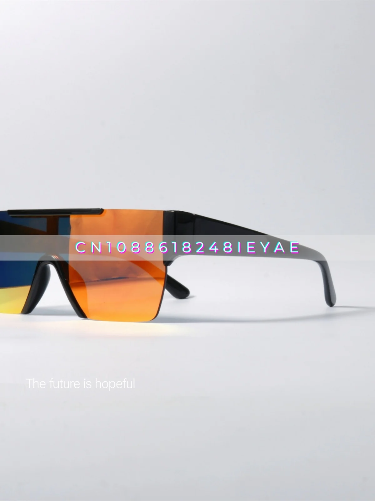 

Cyberpunk Colorful One-piece Sunglasses UV400 Anti-ultraviolet Radiation One-piece Frameless Niche Sunglasses