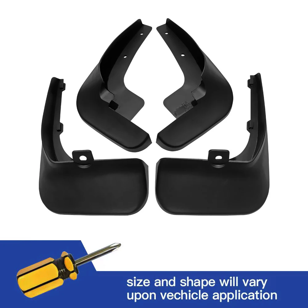 

4Pcs Front & Rear Mud Flaps Splash Guards Mudguards For Nissan Succe NV200 2010 2011 2012 2013 2014 2015 2016 2017 2018 2019