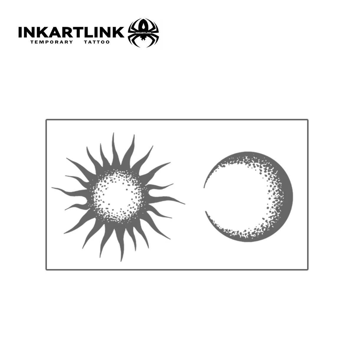 태양과 달 임시 문신, 15 일 지속, 신기술 매직 방수 반영구 스티커, 3 개