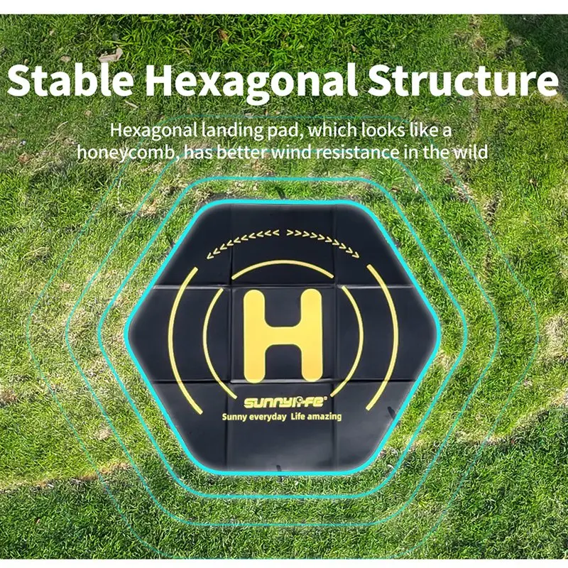 Sunnylife สําหรับ Inspire3 Mavic3 Pro Professional ผ้ากันเปื้อนขนาดใหญ่กันน้ํา Landing Pad 110 ซม.เล็บดิน Tarmac ชุด