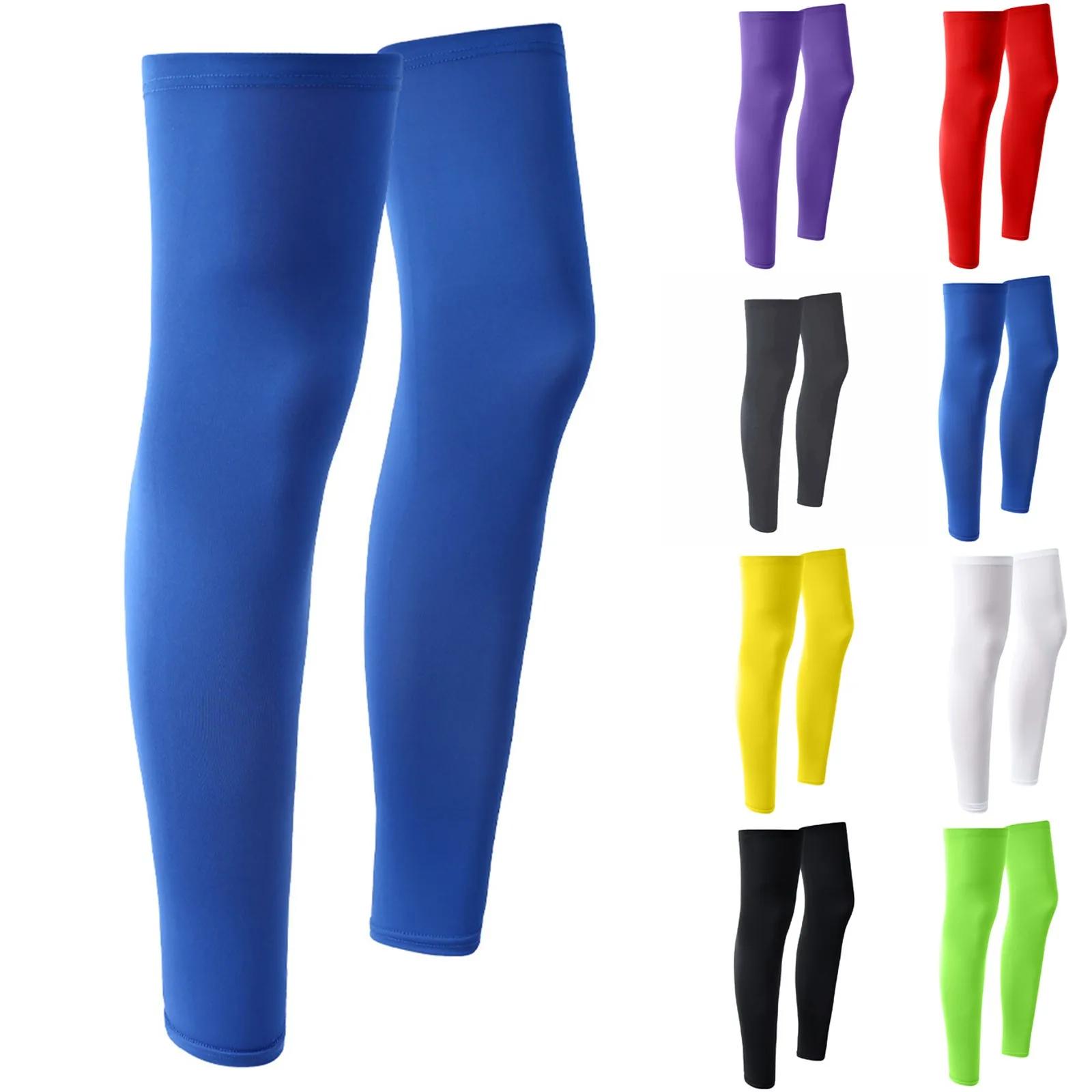 Knee Sleeves For Women Support Summer Outdoor Sunscreen Leg Cover Solid Color Sports Knee Pads Copper Knee Compression