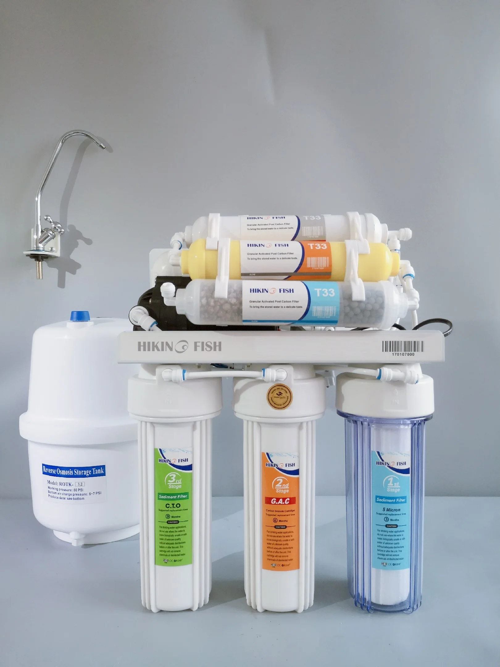 Filtro de água doméstico RO de 5/6/7/8 estágios para casa