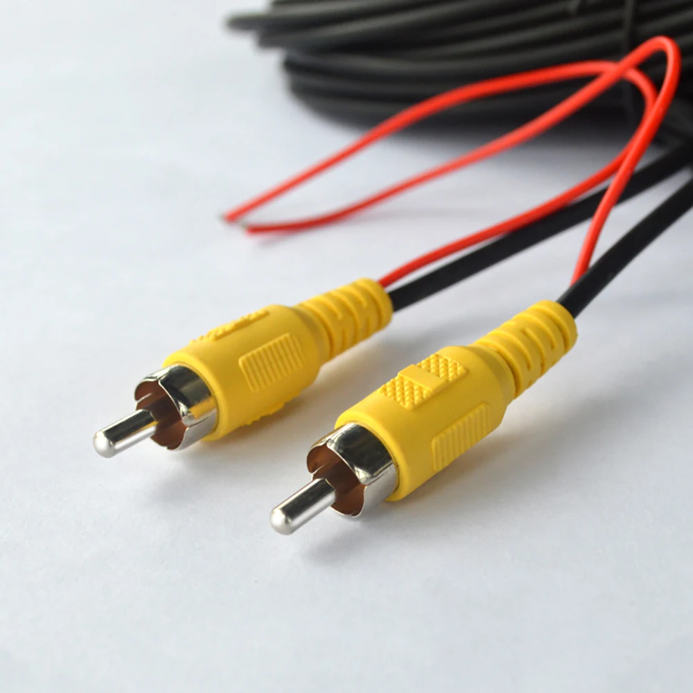 RCA 6M/10M/15M/20M Video Kabel für Auto Rückansicht Kamera universal Draht Anschluss Reverse Kamera Multimedia Monitor Universal – Detail 5