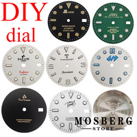 Customized Personalization DIY Custom Logo Watch Dial Black White For NH35 NH36 Movement Accessory Part