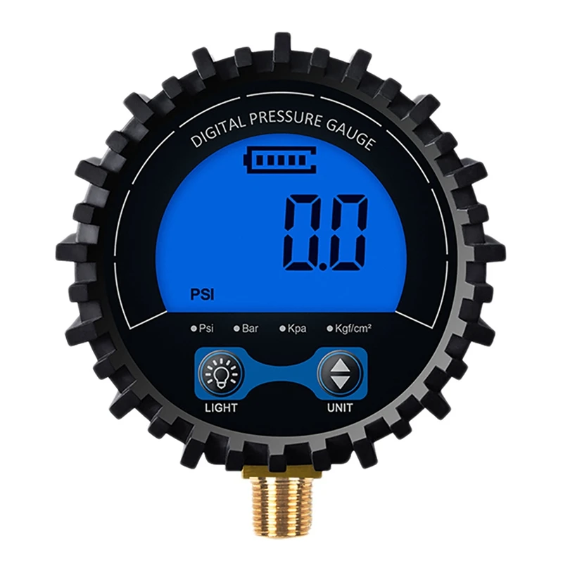 

Tire Pressure Gauge Digital Tire Tester Display Air Pressure Manometer Quick Connect Coupler Thread 1/8