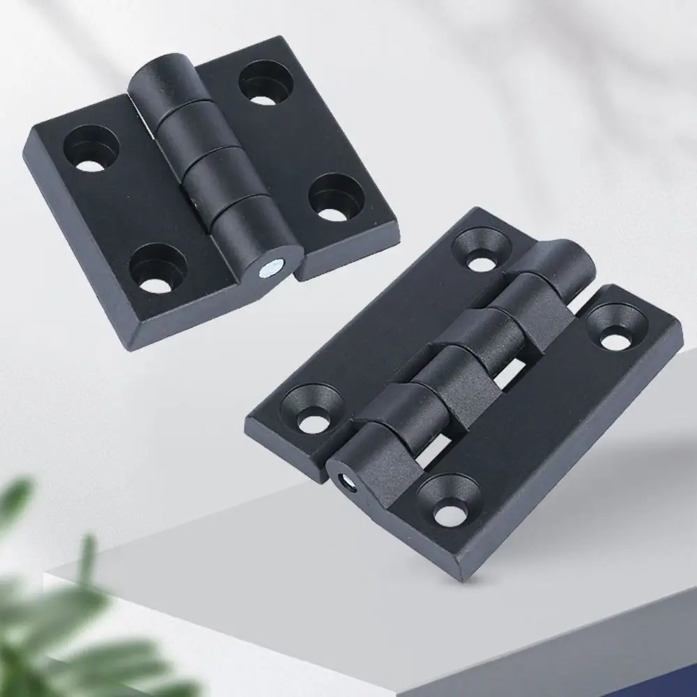 Professional ABS Plastic Plastic Door Hinge Hardware Black Cabinet Door Hinge Wear-resistant Durable Small Hinges For Furniture