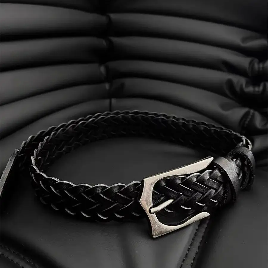 الرجال النساء خمر جلد البقر محبوك مشد الإناث Cummerbund معطف حزام فستان Decration حزام عريض J1547